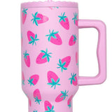 Subtle Strawberry Insulated Stainless Steel 38 Oz Tumbler