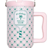 Pickleball Social Club 38 Oz Insulated Stainless Steel Tumbler with Handle