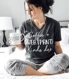 Coffee & Sweatpants Kinda Day Graphic Tee