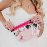 Kehlani Clear Stadium Bum Bag – Pink
