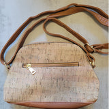 Patchwork Print Dome Cork Crossbody Bag – Eco-Friendly