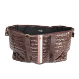 Puffer Weekender Duffle Bag – Cocoa Brown