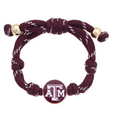 Texas A&M Aggies Adjustable Paracord Bracelet