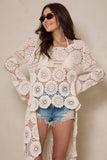 High-Low Crochet Cover-Up – Ivory