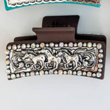 Large Western Hair Clip Claw: Horses