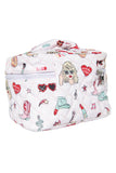 Music Girl Icons Cosmetic Quilted Make Up Bag