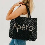 Sandbar Carryall Summer Tote – Black (Apéro)