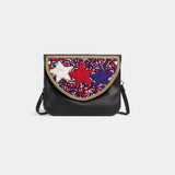Artisan Beaded Split Pocket Crossbody Patriotic Red White Blue Stars