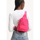 Sid Nylon Sling Backpack Rose Pink