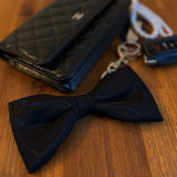 Perfect Shape Bow Key Chain Bag Charm Black