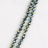 The Essential 60" Double Wrap Beaded Necklace, Metallic Mermaid 8mm