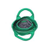 Sky's The Limit Woven Neoprene Crossbody Tote | Kelly Green