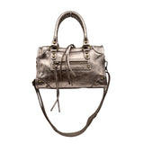 Judith Mini Iridescent Leather Handbag – Gold