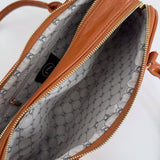 Arlys Black Vegan Leather Barrel Shoulder Bag