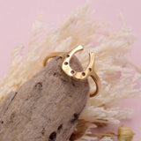 Gold Horseshoe Ring – Lucky Western Statement Ring Adjustable