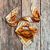 Wild West Print Scarf | 36x36 | Cinnamon
