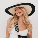 Miami Wide Brim Floppy Sun Hat | Packable | Tassel Chain Trim Tan
