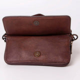American Darling Hand-Tooled & Painted Leather Crossbody Bag