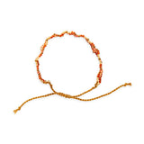 Kiamonni Southwest Beaded Bracelet with Gold Cord Tie