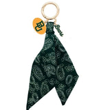 Baylor Bears Logo Bandana Bag Charm Keychain
