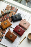 Lena Vegan Leather Laser-Cut Wallet | Black