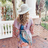Shell Beach Western Sun Hat | Blue Stones