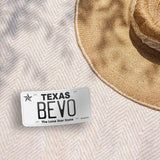 Bevo Texas Longhorn License Plate Waterproof Sticker