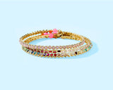 Amore Rose Opal Bezel Choker Necklace | 14K Gold Plated