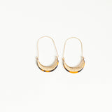 Olivia Oval Hoop Earrings Tortoise