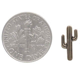 Bronze Cactus Stud Earrings | 12x6mm | Saguaro | Southwestern Boho | Nina Designs