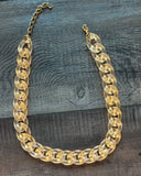 Acrylic Chain Link Neon Necklace Pink