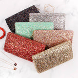 White Multicolor Glitter Zip-Around Wallet