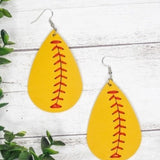 Pitch Please Softball Teardrop Earrings