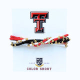 Texas Tech Red Raiders Set of 6 Stretch Bracelets – Red, Black & White