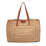 Demi Woven Travel Tote | Natural