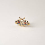 Death’s-Head Hawkmoth Hard Enamel Pin – Gold Tone
