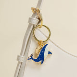 Celestial Whale Enamel Keychain & Bag Charm