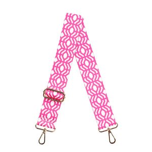 Hot Pink Trellis Detachable Adjustable Crossbody Purse Bag Strap