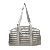 Puffer Weekender Duffle Bag – Pebble Gray