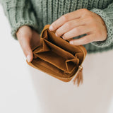 Ava Accordion Zip Around Wallet Black
