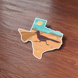 Texas Roadrunner Sticker - Cute TX Bird Decal