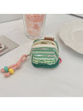Earbuds Pouch with Lanyard – Green
