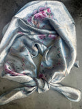 Pastel Blue Lacy Rose Wild Rag