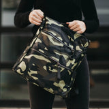 Nori Nylon Zipper Backpack Green Camo