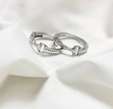 Equestrian Horse Snaffle Bit Sterling Silver Ring