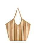 Capri Tote | Tan | Woven Paper Straw Beach Tote