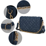 Ursula Crossbody Quilted Flap Bag Purse