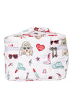 Music Girl Icons Cosmetic Quilted Make Up Bag