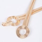Double Metal Stretch Belt Gold