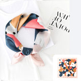 Colorful Dots Square Scarf Pink